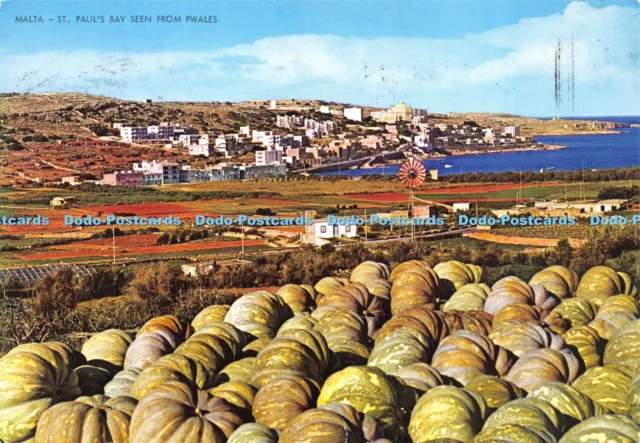 D017161 Malta. St. Pauls Bay von Pwales aus gesehen. ABC Briefkästen und Drucker. ABC