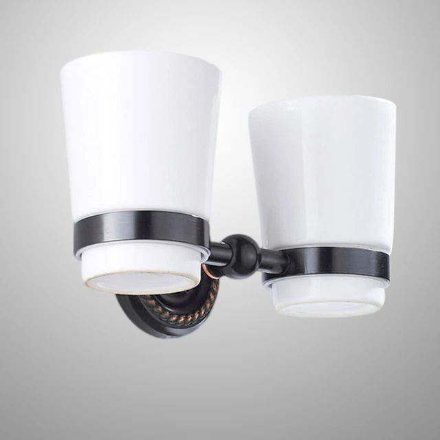Soporte para vaso de cepillo de dientes doble soporte para bebidas colgante