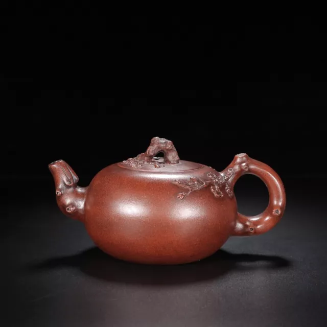 Chinese Yixing Zisha Clay Handmade Exquisite Teapot （梅香 底款：顾景舟）