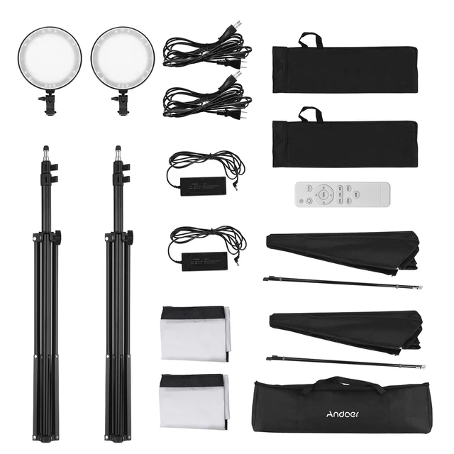 Andoer Kit De Studio Fotografía Softbox Con 2m Trípopode | Envío gratis