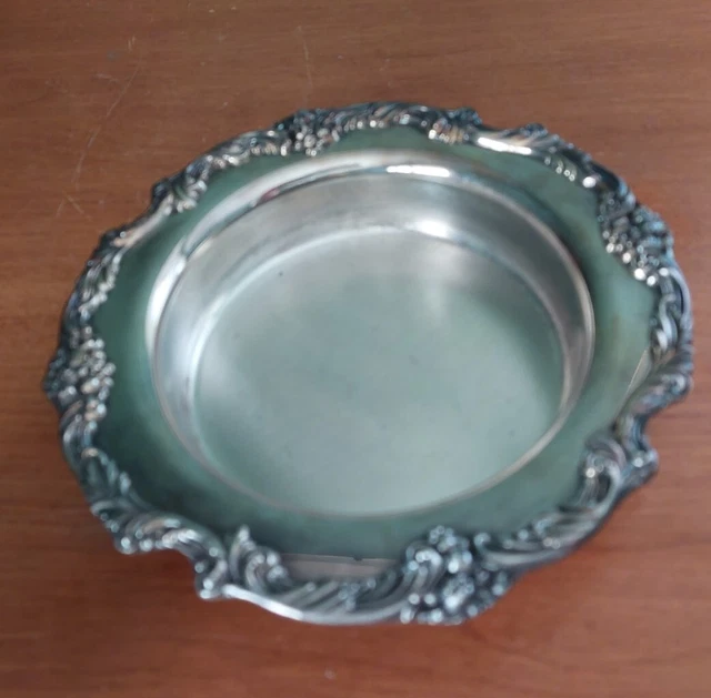Vintage Wine Cooler Coaster Silver Plate King Francis Pattern by Reed & Barton