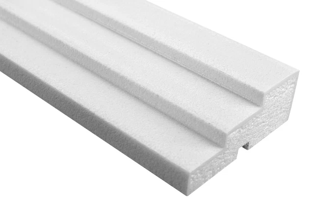 2 metros perfil de fachada listón de pared decoración casa resistente a golpes 120x45mm MC157 2 metros perfil de fachada listón de pared decoración casa resistente a golpes 120x45mm MC157