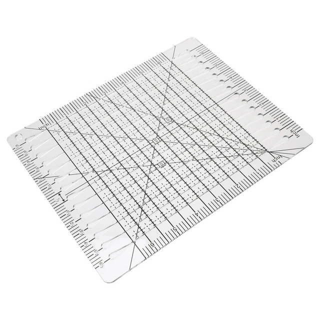 Regla transparente de patchwork regla de costura profesional regla de forma rectangular
