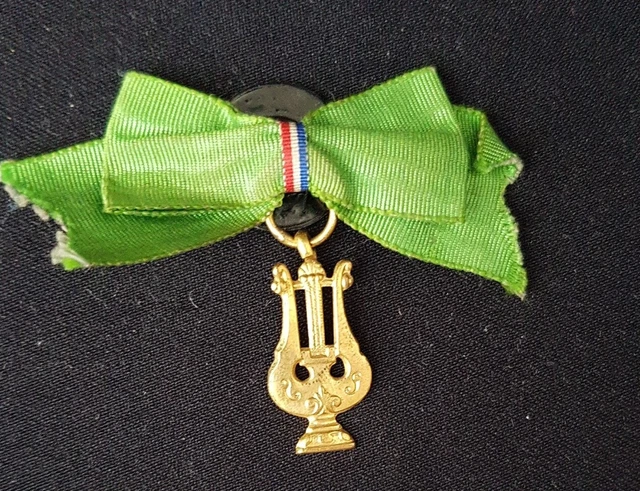 Lot De 4 Broches Lyre Musique - Pour Drapeau, Ruban Ou Veste, Occasion