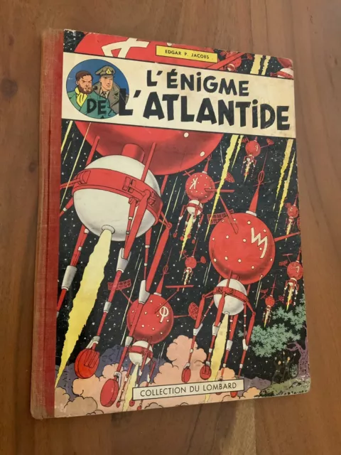 BLAKE et MORTIMER " L'énigme de l'Atlantide " EO 1957  Jacobs  Lombard no TINTIN