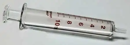 Fortuna 7.102-37 Reusable Glass Syringe,Glass Luer,10 Ml