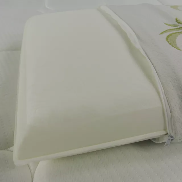 Cuscino In Memory Foam Saponetta H 12, Fodera In Aloe Vera 3