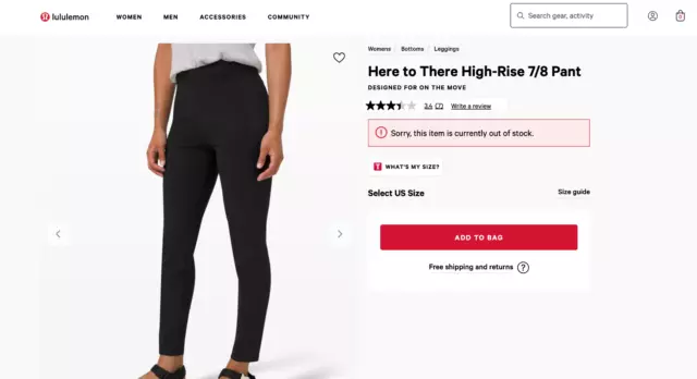 Here to There High-Rise 7/8 Pant