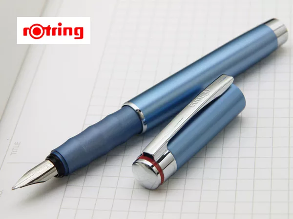 Rotring Fountain Pen Esprit Special Edition Telescopic Celeste Blue New In Box *