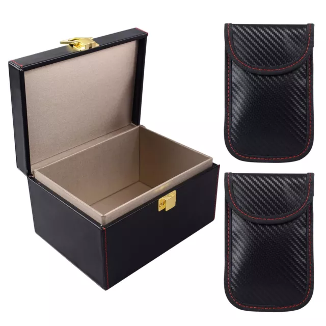 Scatola Faraday Box Custodia RFID Blocco Segnale Portachiavi 2x Custodia RFID
