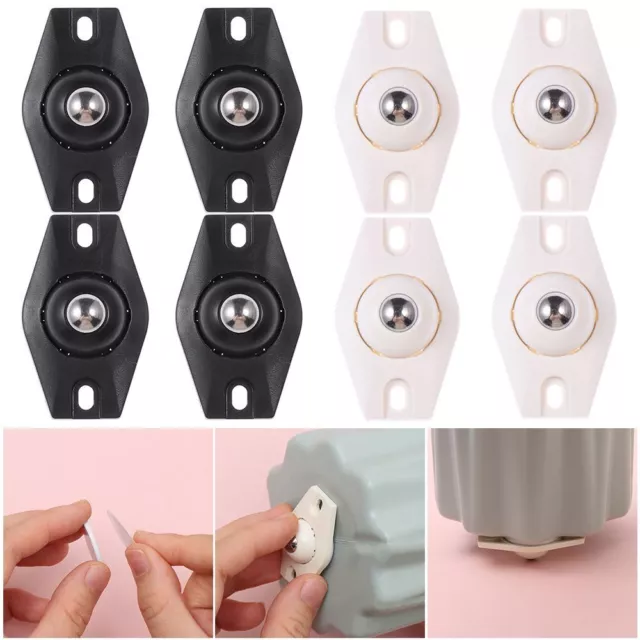 360º Universal Wheels Self Adhesive Pulley Paste Casters Mini Universal Pulley