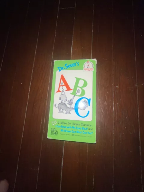 DR SEUSS'S ABC Read Eyes Shut Mr Brown Can Moo Can You (VHS,1989) $7.50 ...