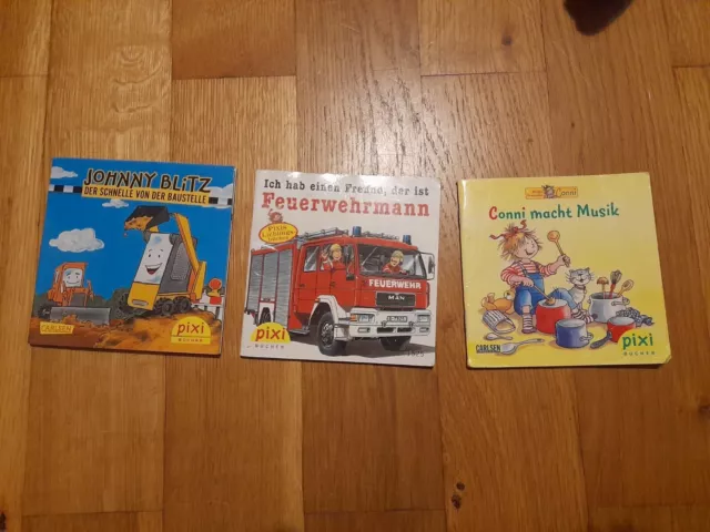 3 Pixi Hefte, Conni macht Musik, Johnny Blitz, Feuerwehr, Kinder, Vorlesen,Comic