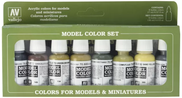 Vallejo Acrylic Model Color Colours 16x17ml Paint Sets