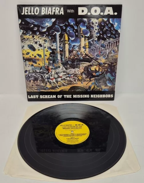 Vinyl LP JELLO BIAFRA DOA LETZTER SCHREIE DER VERMISSTEN NEIGHBORS 1989 VIRUS 78 EX