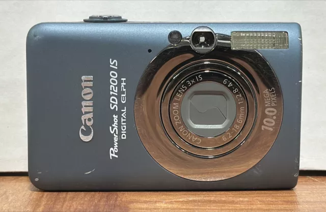Canon PowerShot SD1200 IS 10.0 MP 3x Opt. Zoom Compact Digital Camera NO BATTERY