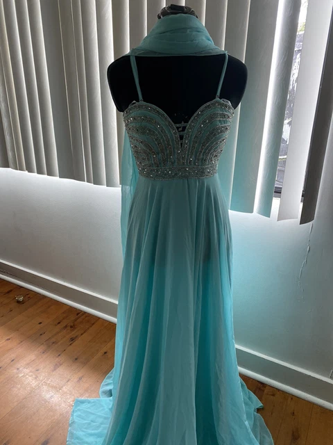 miss anne formal dress Miss Anne - Sequin Tie Back Gown