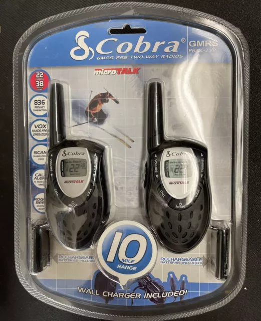 Cobra Microtalk Two-Way Radios GMRS/FRS GMRS PR255-2 VP 10 Mile Rage