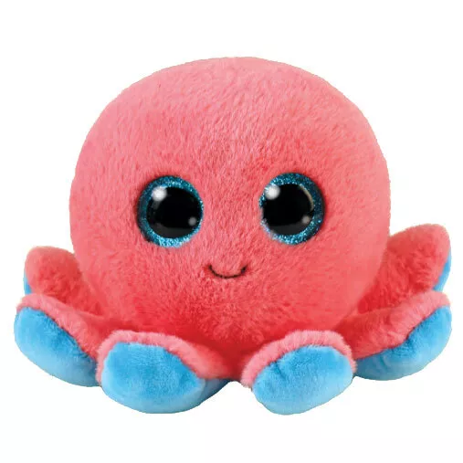 TY Beanie Boos - SHELDON the Octopus (Glitter Eyes) (6 inch) - MWMTs Boo Toy