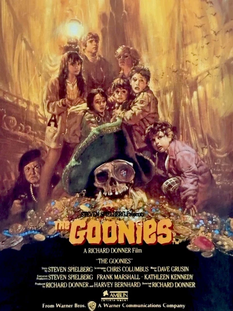 Steven Spielberg The Goonies On Amazon Prime THE GOONIES VHS 1985
