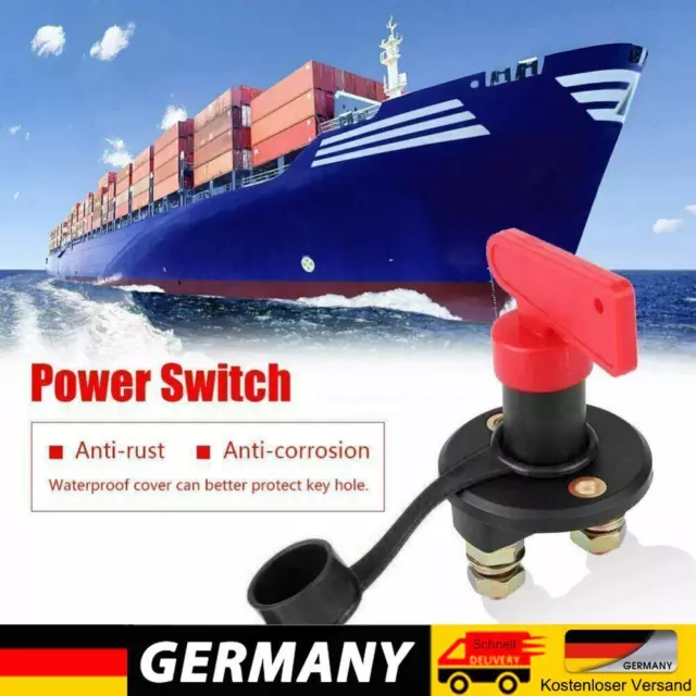 Batterieschalter 12 V Batterietrennschalter Drehschalter für Auto-LKW-Boote (2 L