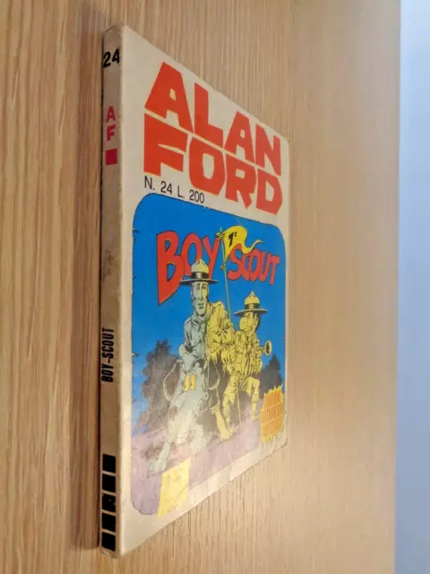 Alan Ford n.24 del 1971 Boy-Scout con Adesivi Allegati Ed.Corno Q.Edicola ▓