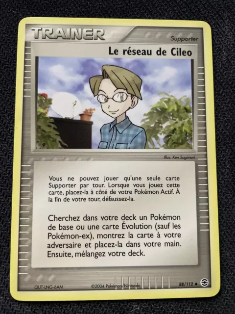 The Network Of Cileo Unco - Pokemon 88/112 Ex Red Light Green Leaf New Fr