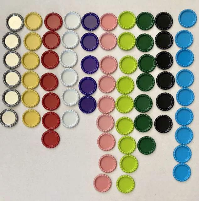 70 Piece Flattened Bottle Caps for Crafts DIY Bows Pendant Craft Multicolor