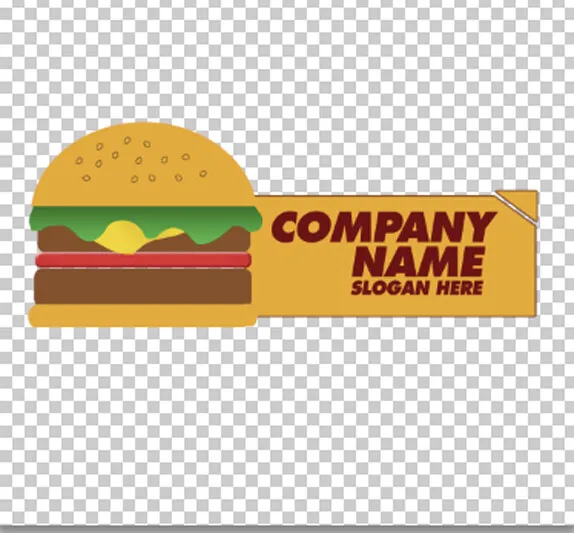 Fertiges Firmenlogo,Template #024 Vektorgrafik, fertiges Logo, Imbiss, Burger