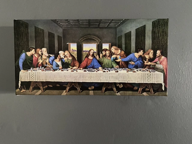 THE LAST SUPPER Of Jesus Christ Apostles Religious Modern Design Canvas
