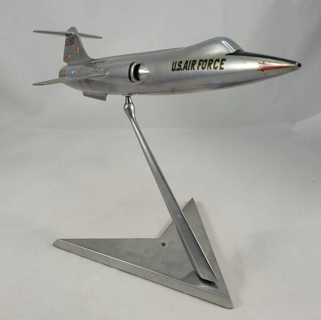 USAF F-104G Starfighter Jet Aluminum Desktop Model 8