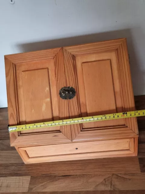 Antique Wooden Stationary Box / Letter Rack /  Desktop Storage Cabinet.