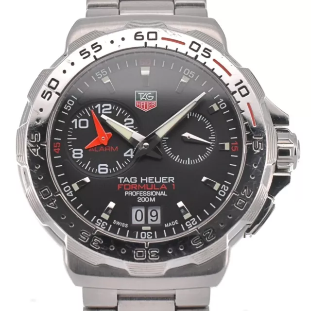 TAG HEUER Formula 1 Alarm WAU111C.BA0850 Big date Quartz Men's Watch B#127638