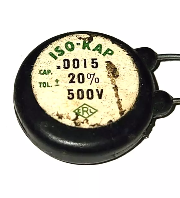 1500pf ISO-CAP 500v CRC Capacitor 1500 pf / 500 v .0015