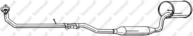 Silenziatore centrale BOSAL 292-235 per CUORE DAIHATSU MOVE 5