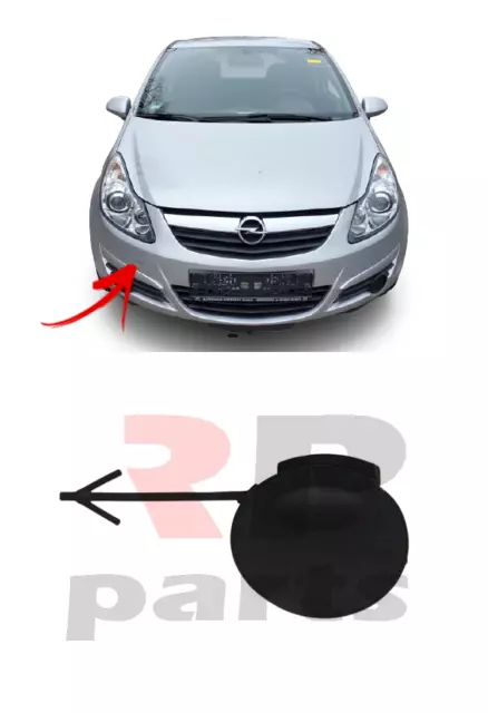 FOR VAUXHALL OPEL CORSA E 15-19 FRONT BUMPER TOW HOOK EYE COVER