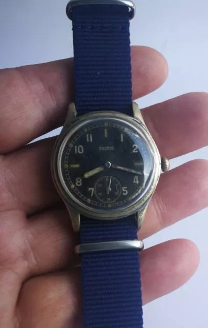 SILVANA WW2 MILITARY Watch German Army WWII Wehrmacht Dienstuhr LUFTWAFFE 1940s