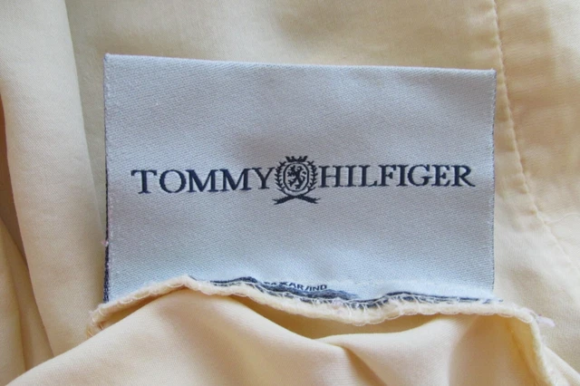 Tommy Hilfiger Flat Sheet  Queen & 2 Standard Pillowcases Gold Solid 100 Cotton
