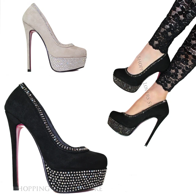 Scarpe Donna Tacchi Larghi Alti Comodi Plateau Decolletè Cod - Foto 5