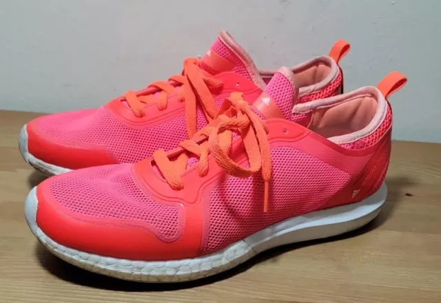 Adidas Stella McCartney Womens Sonic CC Pink Orange Mesh Sneakers Sz 9.5 BB1344 2