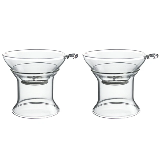 2 Sets Glass Tea Strainer Tea Leak Clear Tea Kettle Loose Leaf Tea Infuser