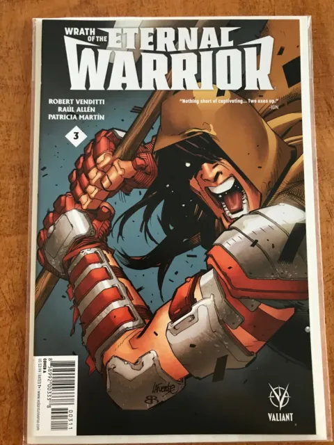 Wrath Of The Eternal Warrior #3 Valiant Comics 1St Print Robert Venditti - Nm