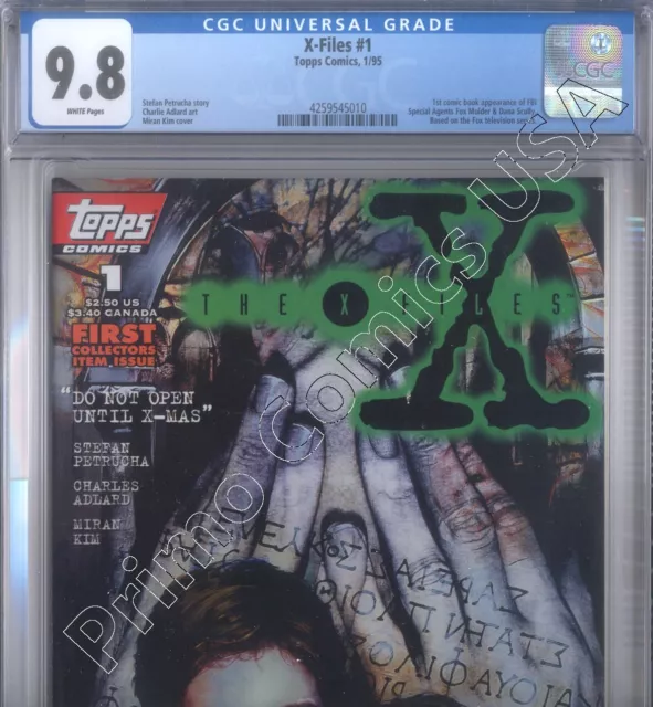 PRIMO: X-FILES #1 Stefan Petrucha 1995 Topps Comics CGC 9.8 NM/M