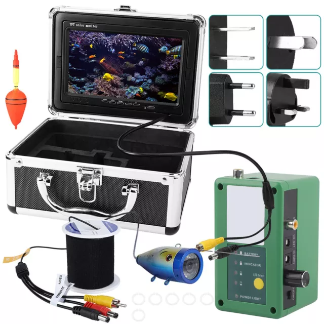 50M 7 Inch Wireless WIFI Underwater Fishing Video Camera Fish Finder 1000 TV FBM