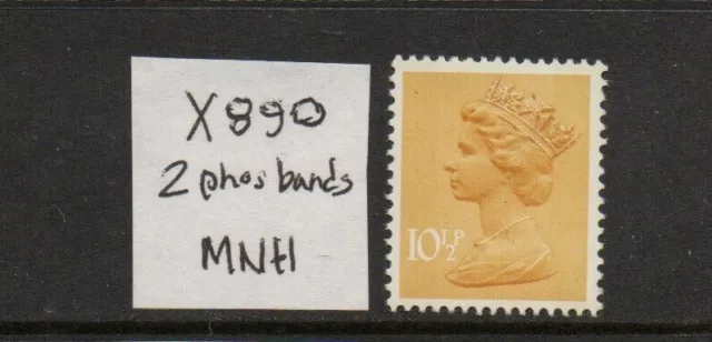 Machin - MNH/UM - 10 1/2p yellow - SG X890 (two phosphor bands)