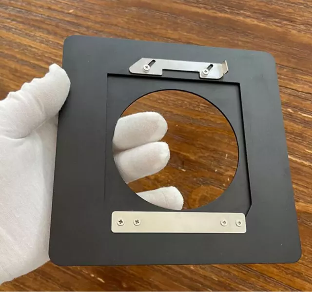 Nueva placa de lente de metal para Toyo 158x158 mm a Linhof Technika 96x99 mm gran formato