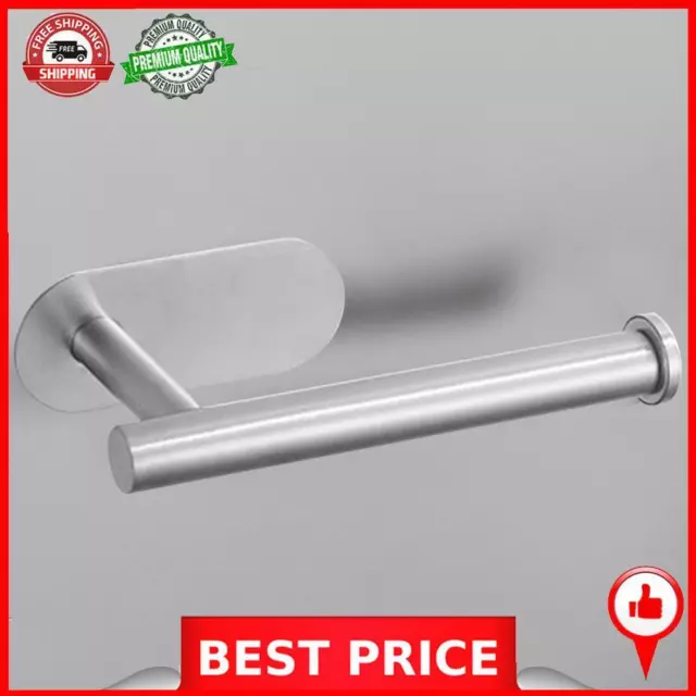 Stainless Steel Toilet Roll Paper Holder Strong Self Adhesive Stick Wall Mount