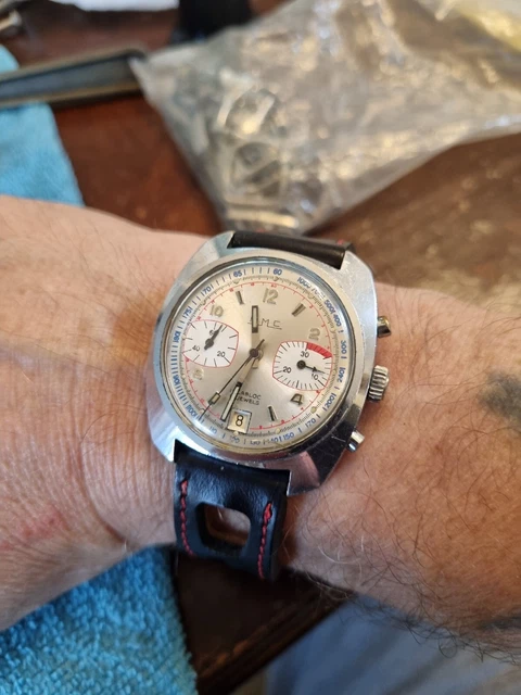 Montre Chronographe Vintage Difor Suisse - Mouvement Valjoux 7734 Automatique - État D'occasion