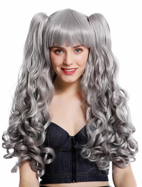 Perruque Rose Bouclée Pigtails Pour Cosplay Femme - Style Harajuku Wild