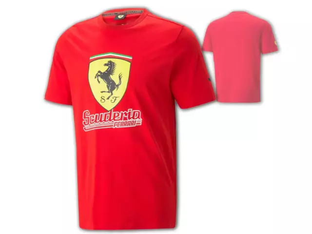 Ferrari Race Big Shield Tee rot PUMA T-Shirt Scuderia Ferrari Formel 1 S-XXL